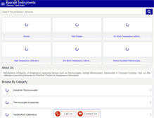 Tablet Screenshot of aparajitinstruments.com